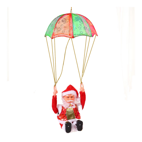 🎅🏻🪂 Papá Noel en Paracaídas con luces y movimiento / 45%OFF EN ESTA TEMPORADA 🏷️ Producto Importado🇺🇸