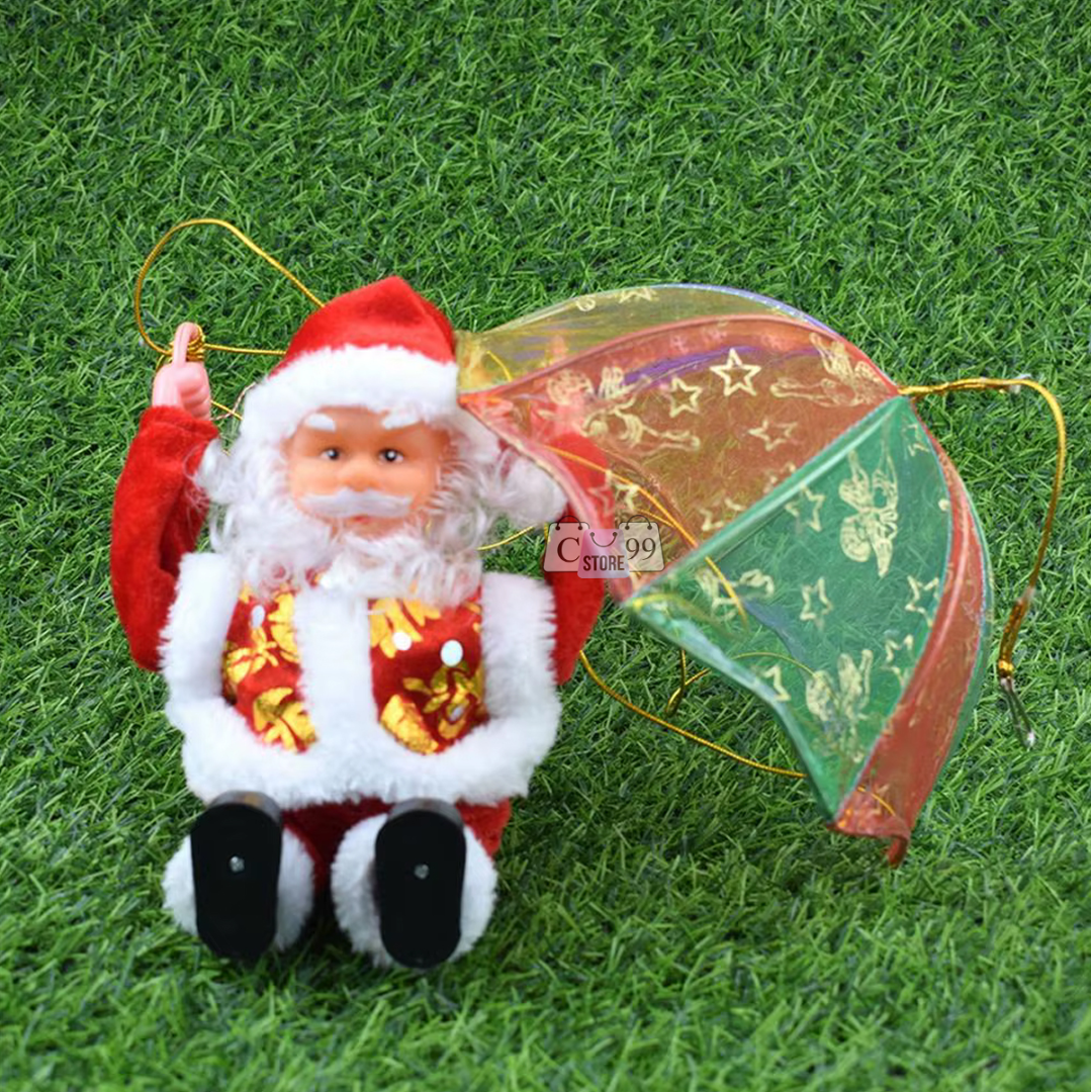 🎅🏻🪂 Papá Noel en Paracaídas con luces y movimiento / 45%OFF EN ESTA TEMPORADA 🏷️ Producto Importado🇺🇸