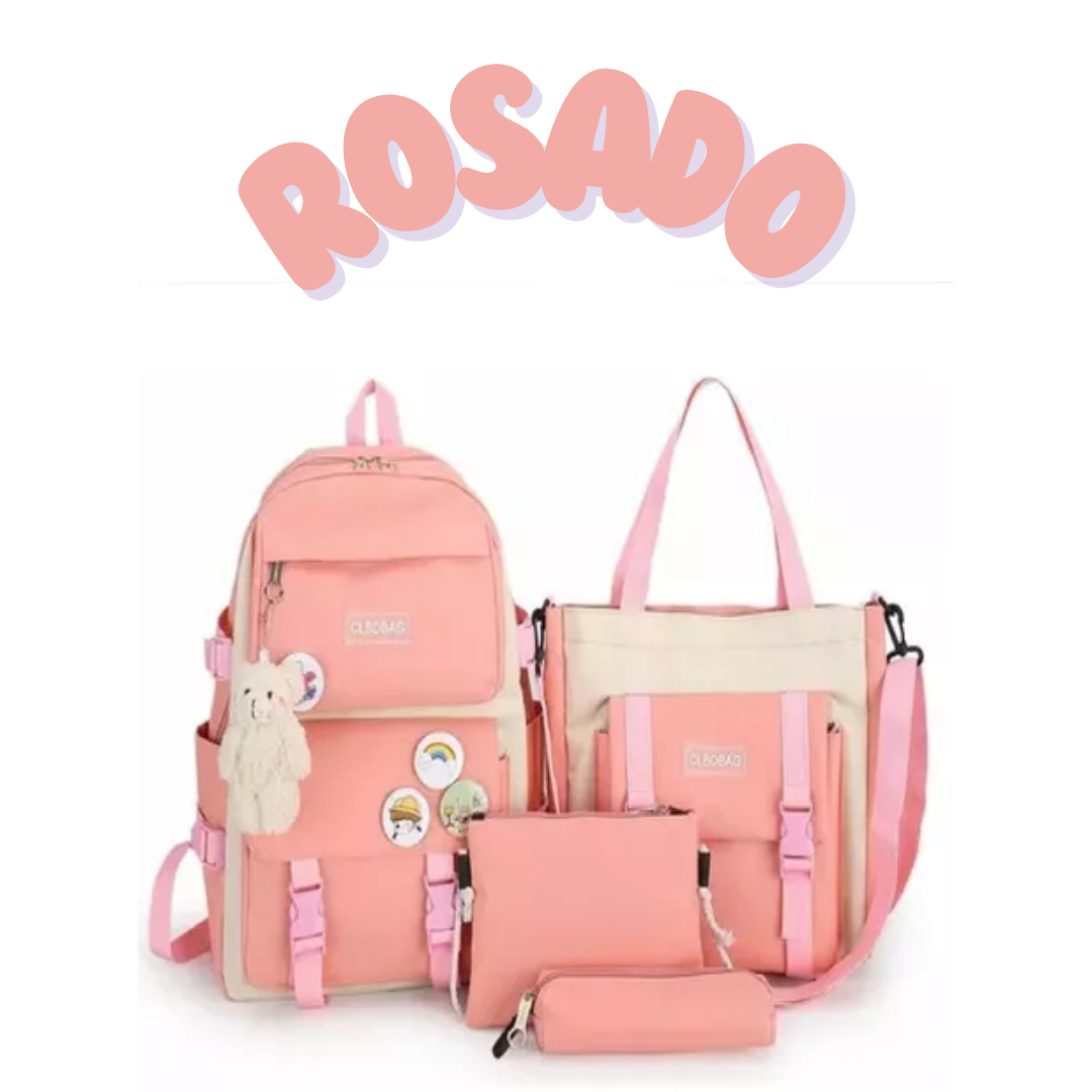 Nueva Maleta Kawaii 5 en 1 - Versátil y hermosa al mejor estilo coreano 🇰🇷40% OFF – Solo por Hoy