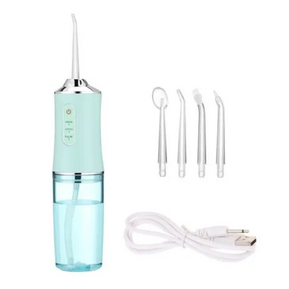 Irrigador Dental Portátil – Sin residuos, sin mal aliento – 🏷️ 40% DCTO – Solo por Hoy.