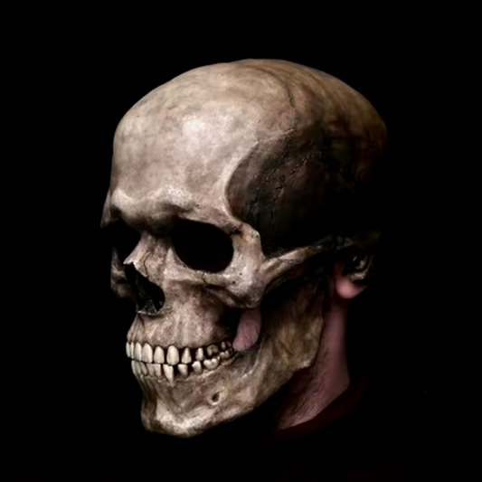 💀Máscara de Calavera Movible - Hiperrealista con luz LED / 🏷️45% OFF Producto Importado 🇺🇸