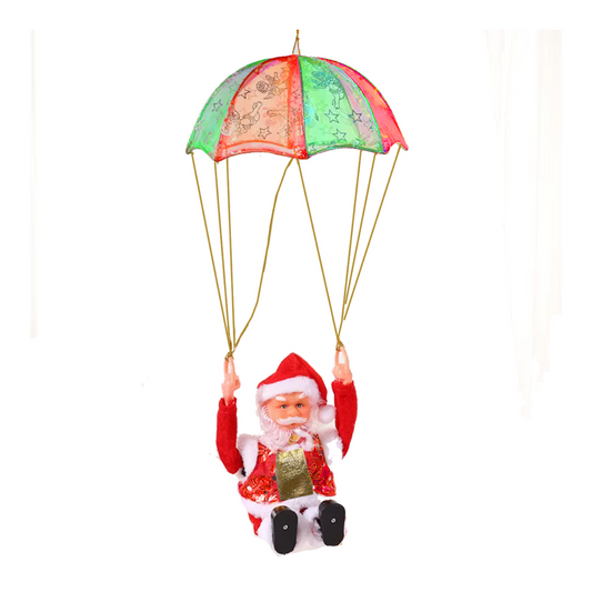 🎅🏻🪂 Papá Noel en Paracaídas con luces y movimiento / 45%OFF EN ESTA TEMPORADA 🏷️ Producto Importado🇺🇸