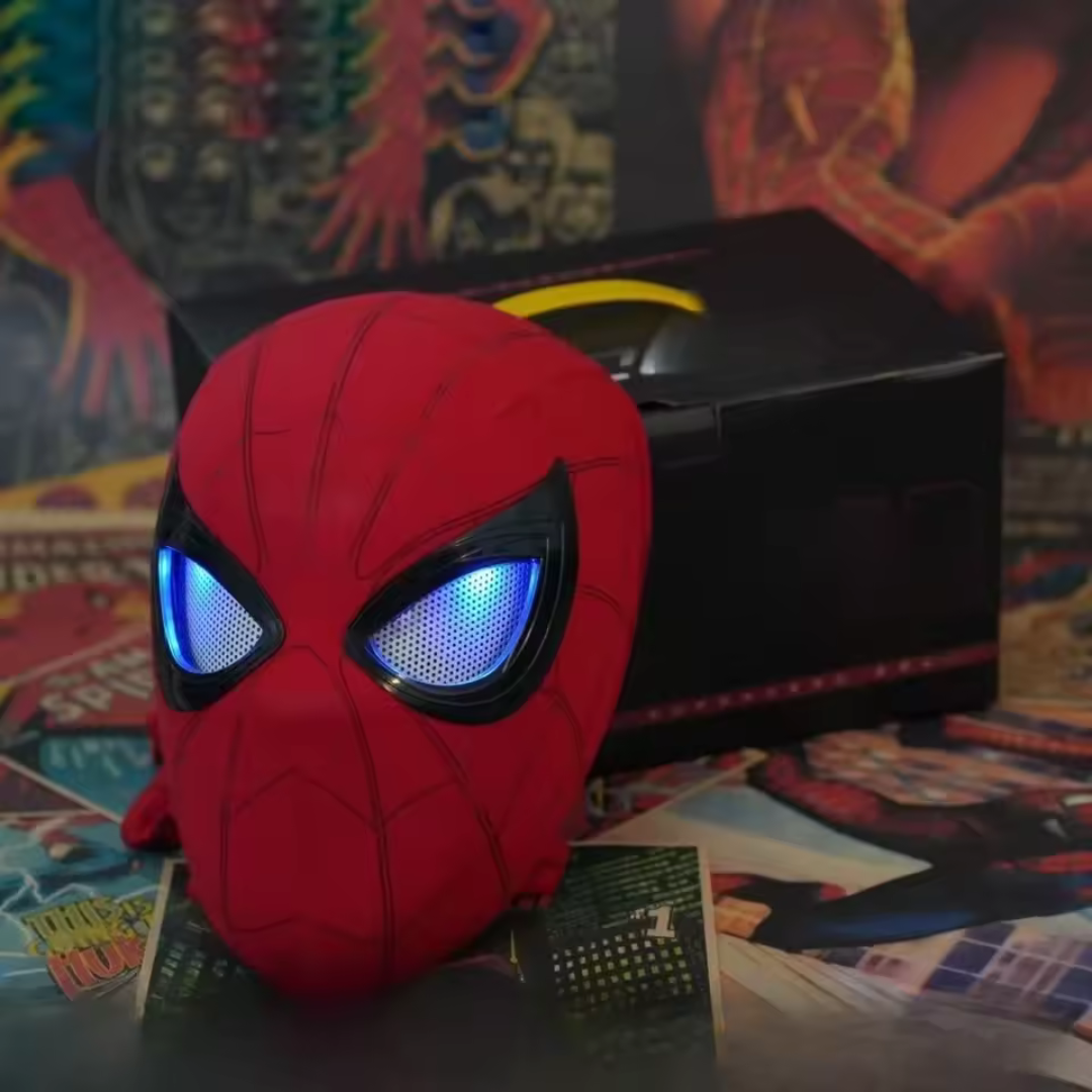 🕷️Máscara con movimiento Spiderman: GRATIS Guante Lanzador - Sorprende en Halloween 🎃 / 50% OFF Oferta de lanzamiento.
