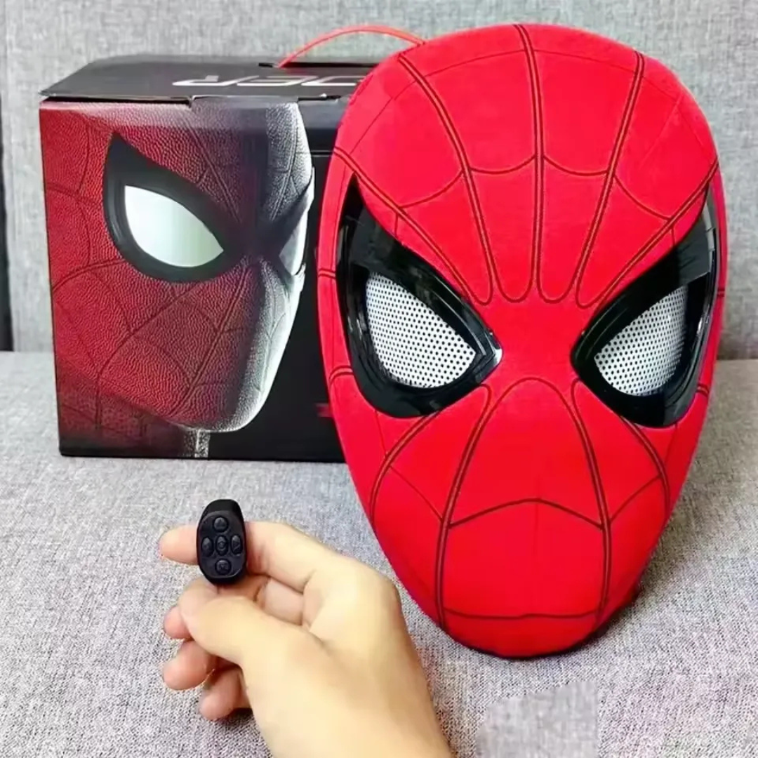 🕷️Máscara con movimiento Spiderman: GRATIS Guante Lanzador - Sorprende en Halloween 🎃 / 50% OFF Oferta de lanzamiento.