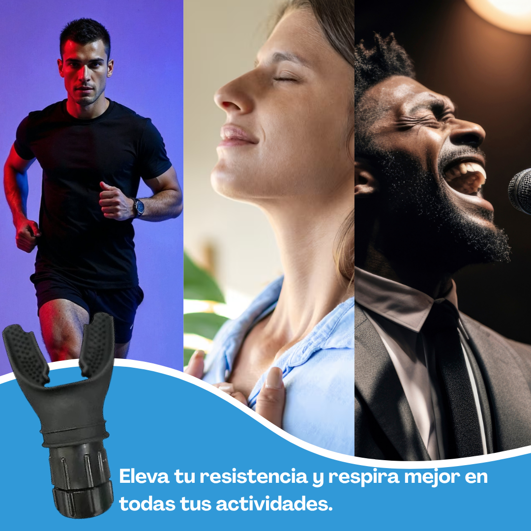 Entrenador de respiración Oxyfit - Fortalece tu capacidad pulmonar y aumenta tu rendimiento. 💫 SÓLO HOY 50% DCTO 🏷️