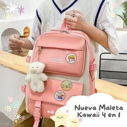 Nueva Maleta Kawaii 5 en 1 - Versátil y hermosa al mejor estilo coreano 🇰🇷40% OFF – Solo por Hoy