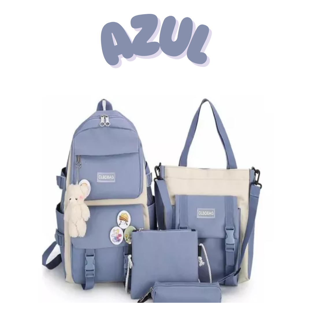 Nueva Maleta Kawaii 5 en 1 - Versátil y hermosa al mejor estilo coreano 🇰🇷40% OFF – Solo por Hoy