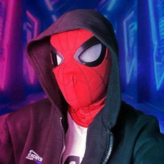 🕷️Máscara con movimiento Spiderman: GRATIS Guante Lanzador - Sorprende en Halloween 🎃 / 50% OFF Oferta de lanzamiento.