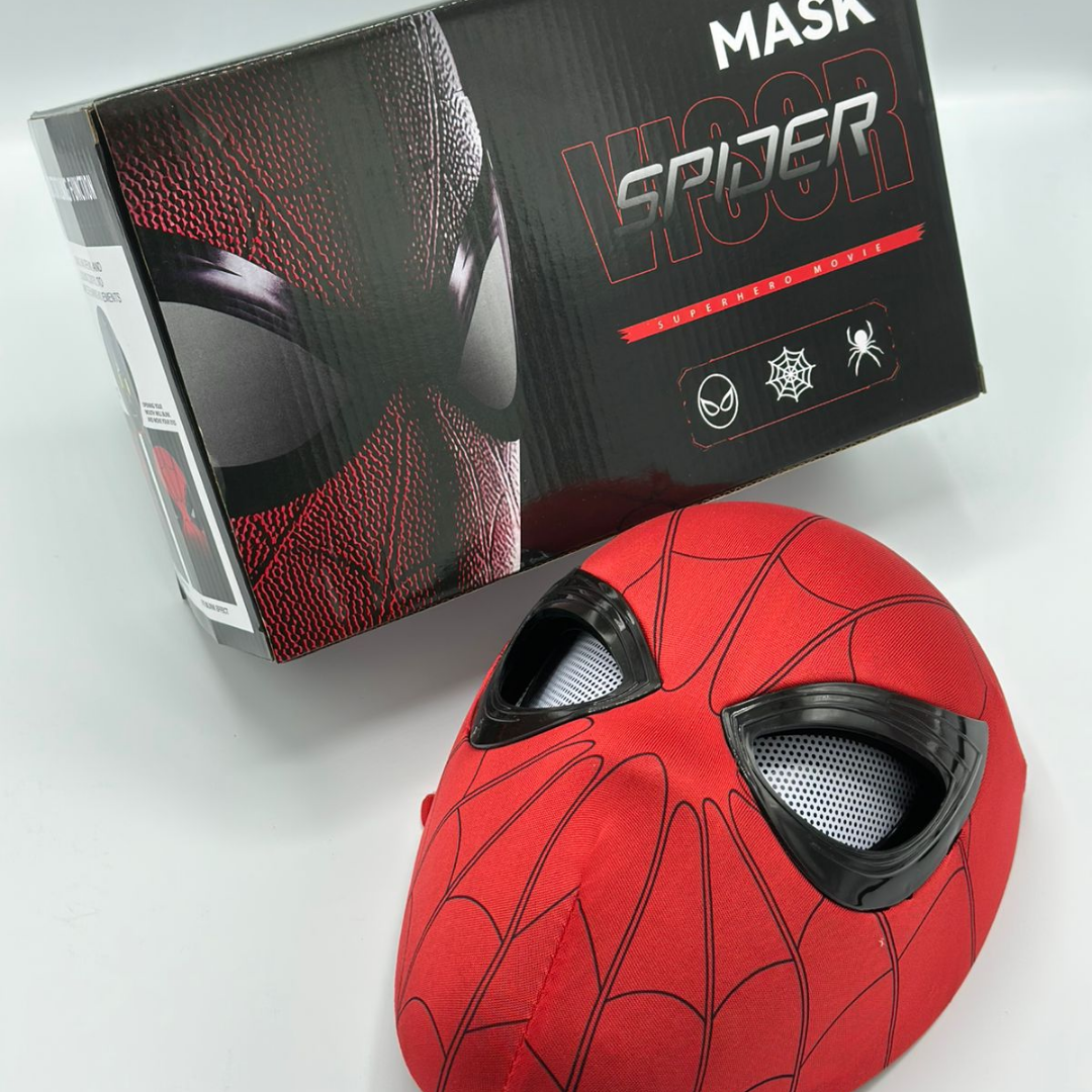 🕷️Máscara con movimiento Spiderman: GRATIS Guante Lanzador - Sorprende en Halloween 🎃 / 50% OFF Oferta de lanzamiento.