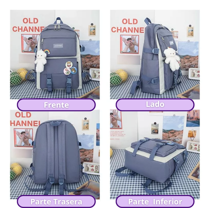 Nueva Maleta Kawaii 5 en 1 - Versátil y hermosa al mejor estilo coreano 🇰🇷40% OFF – Solo por Hoy