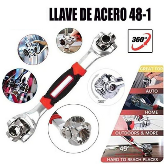 Todo en Uno: Llave 48 en 1 Premium – ¡Versatilidad y Ahorro HOY con 50% DCTO! 🔥