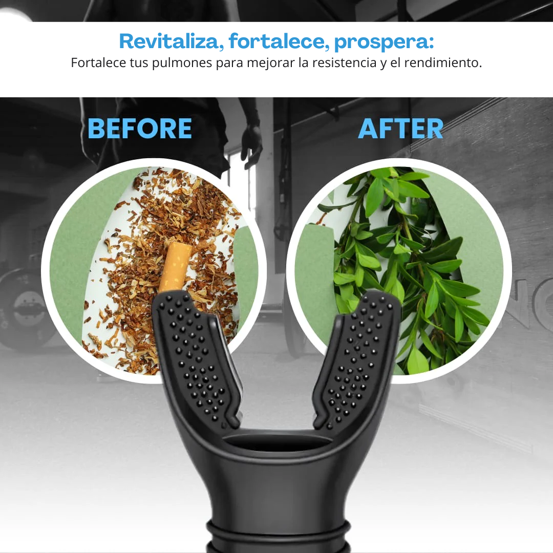 Entrenador de respiración Oxyfit - Fortalece tu capacidad pulmonar y aumenta tu rendimiento. 💫 SÓLO HOY 50% DCTO 🏷️